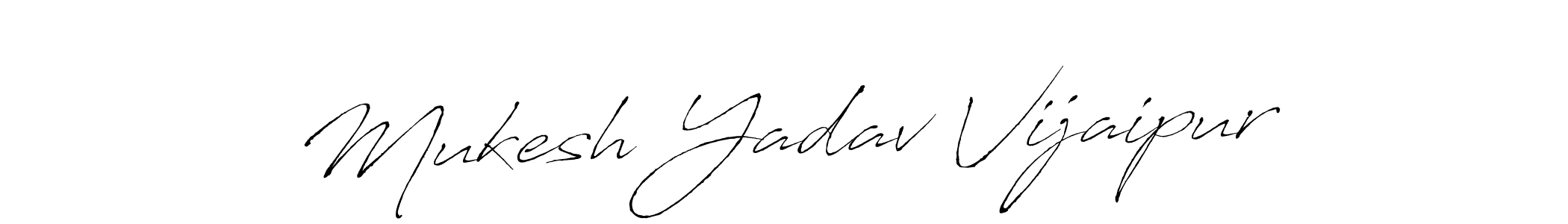 Also we have Mukesh Yadav Vijaipur name is the best signature style. Create professional handwritten signature collection using Antro_Vectra autograph style. Mukesh Yadav Vijaipur signature style 6 images and pictures png
