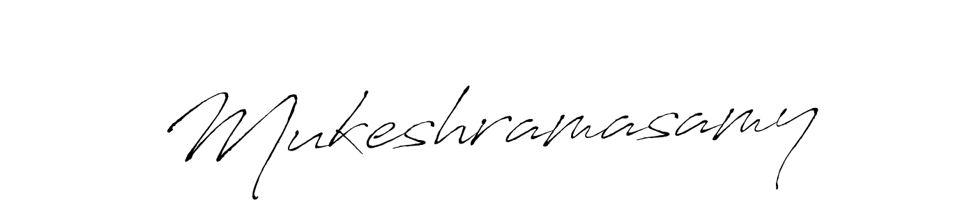 How to make Mukeshramasamy name signature. Use Antro_Vectra style for creating short signs online. This is the latest handwritten sign. Mukeshramasamy signature style 6 images and pictures png