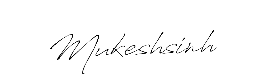 Create a beautiful signature design for name Mukeshsinh. With this signature (Antro_Vectra) fonts, you can make a handwritten signature for free. Mukeshsinh signature style 6 images and pictures png