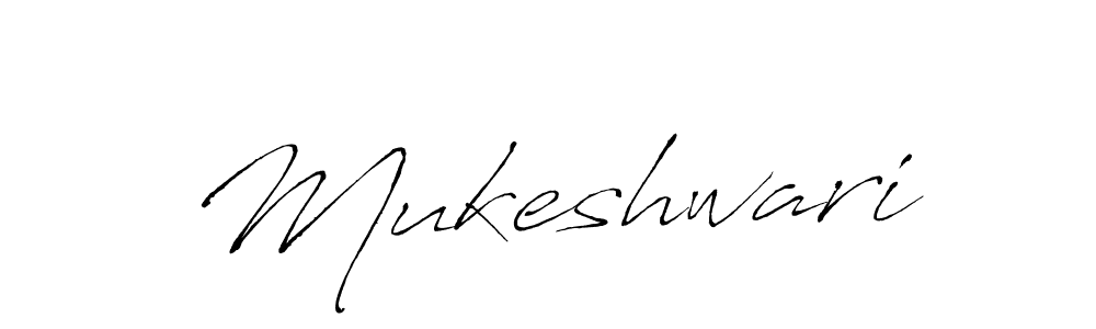 How to make Mukeshwari name signature. Use Antro_Vectra style for creating short signs online. This is the latest handwritten sign. Mukeshwari signature style 6 images and pictures png