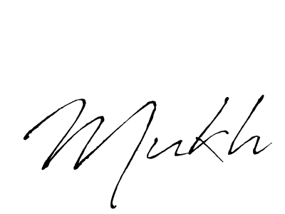 How to make Mukh signature? Antro_Vectra is a professional autograph style. Create handwritten signature for Mukh name. Mukh signature style 6 images and pictures png