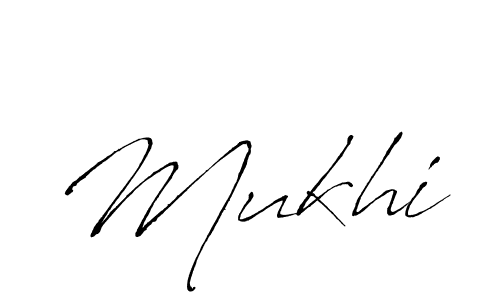 Make a beautiful signature design for name Mukhi. With this signature (Antro_Vectra) style, you can create a handwritten signature for free. Mukhi signature style 6 images and pictures png