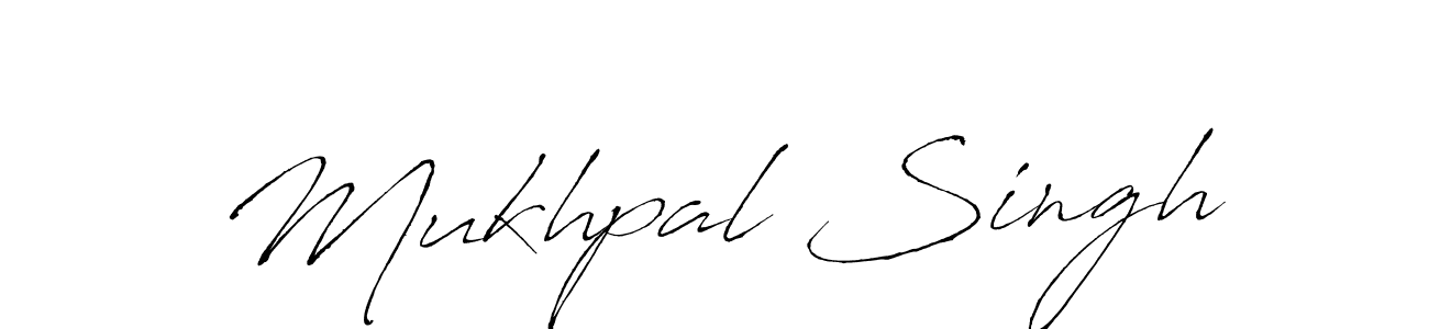 Make a beautiful signature design for name Mukhpal Singh. With this signature (Antro_Vectra) style, you can create a handwritten signature for free. Mukhpal Singh signature style 6 images and pictures png