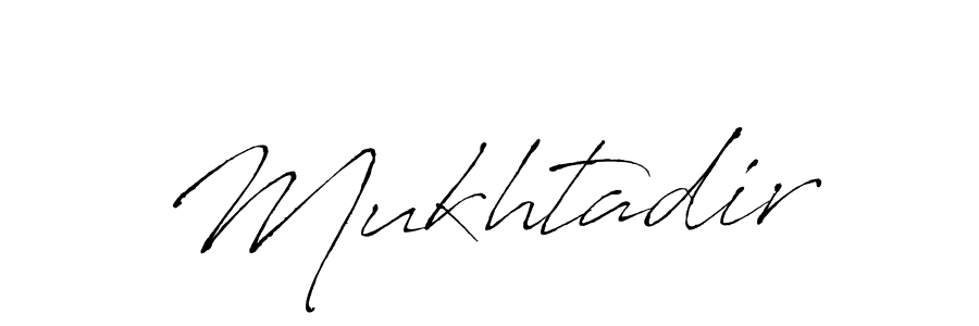 How to make Mukhtadir signature? Antro_Vectra is a professional autograph style. Create handwritten signature for Mukhtadir name. Mukhtadir signature style 6 images and pictures png