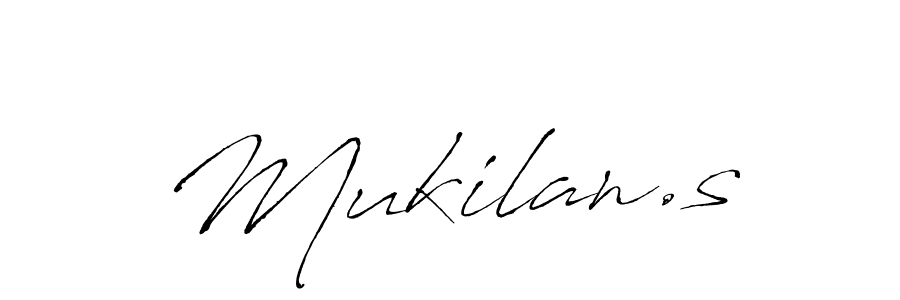 Mukilan.s stylish signature style. Best Handwritten Sign (Antro_Vectra) for my name. Handwritten Signature Collection Ideas for my name Mukilan.s. Mukilan.s signature style 6 images and pictures png