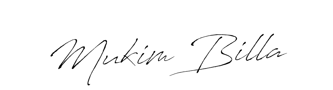 if you are searching for the best signature style for your name Mukim Billa. so please give up your signature search. here we have designed multiple signature styles  using Antro_Vectra. Mukim Billa signature style 6 images and pictures png