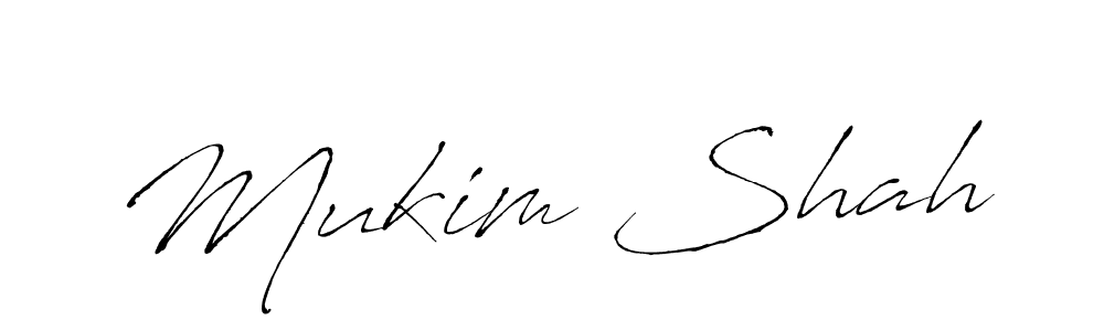 Mukim Shah stylish signature style. Best Handwritten Sign (Antro_Vectra) for my name. Handwritten Signature Collection Ideas for my name Mukim Shah. Mukim Shah signature style 6 images and pictures png