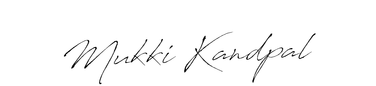 How to make Mukki Kandpal name signature. Use Antro_Vectra style for creating short signs online. This is the latest handwritten sign. Mukki Kandpal signature style 6 images and pictures png