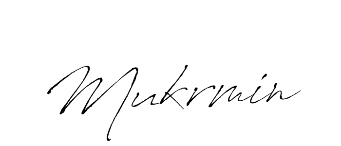 Create a beautiful signature design for name Mukrmin. With this signature (Antro_Vectra) fonts, you can make a handwritten signature for free. Mukrmin signature style 6 images and pictures png
