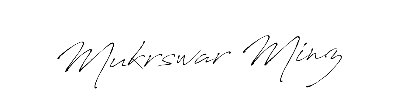How to Draw Mukrswar Minz signature style? Antro_Vectra is a latest design signature styles for name Mukrswar Minz. Mukrswar Minz signature style 6 images and pictures png