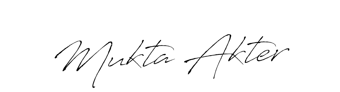 Mukta Akter stylish signature style. Best Handwritten Sign (Antro_Vectra) for my name. Handwritten Signature Collection Ideas for my name Mukta Akter. Mukta Akter signature style 6 images and pictures png