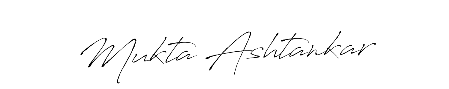 Create a beautiful signature design for name Mukta Ashtankar. With this signature (Antro_Vectra) fonts, you can make a handwritten signature for free. Mukta Ashtankar signature style 6 images and pictures png
