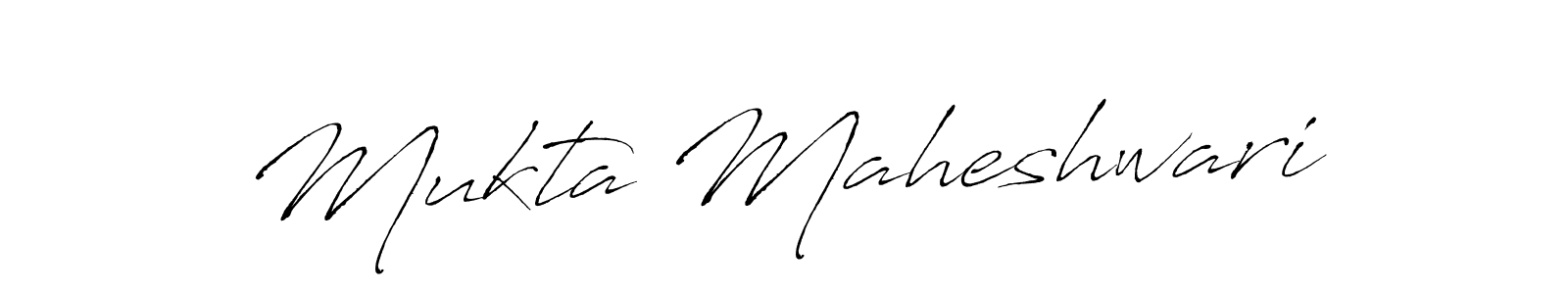 Design your own signature with our free online signature maker. With this signature software, you can create a handwritten (Antro_Vectra) signature for name Mukta Maheshwari. Mukta Maheshwari signature style 6 images and pictures png