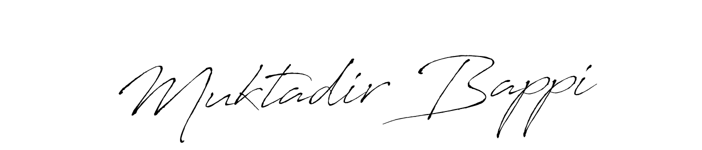 This is the best signature style for the Muktadir Bappi name. Also you like these signature font (Antro_Vectra). Mix name signature. Muktadir Bappi signature style 6 images and pictures png