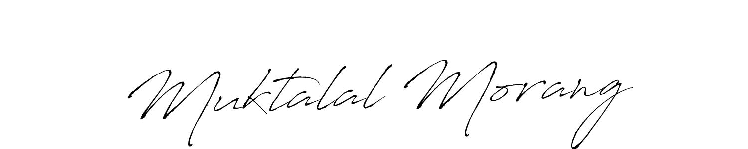 How to make Muktalal Morang signature? Antro_Vectra is a professional autograph style. Create handwritten signature for Muktalal Morang name. Muktalal Morang signature style 6 images and pictures png