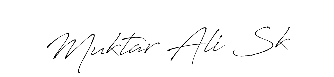 Also we have Muktar Ali Sk name is the best signature style. Create professional handwritten signature collection using Antro_Vectra autograph style. Muktar Ali Sk signature style 6 images and pictures png