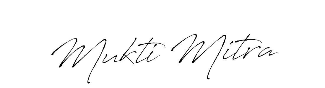 Design your own signature with our free online signature maker. With this signature software, you can create a handwritten (Antro_Vectra) signature for name Mukti Mitra. Mukti Mitra signature style 6 images and pictures png