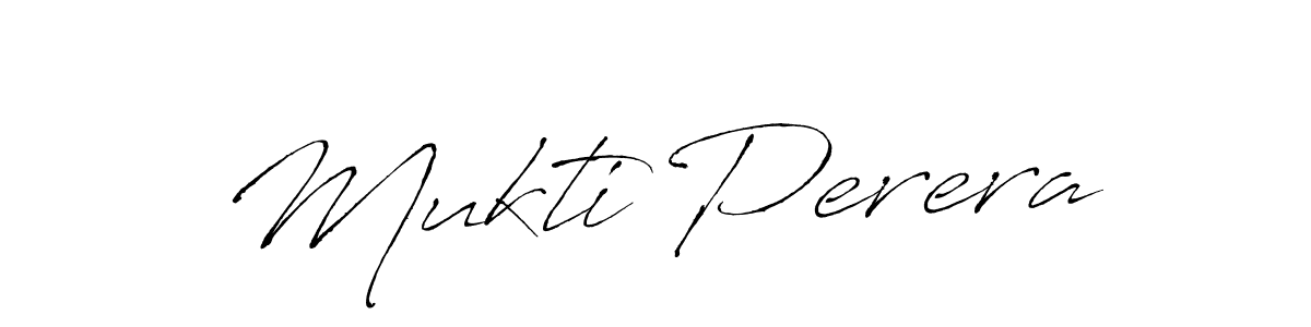 Create a beautiful signature design for name Mukti Perera. With this signature (Antro_Vectra) fonts, you can make a handwritten signature for free. Mukti Perera signature style 6 images and pictures png