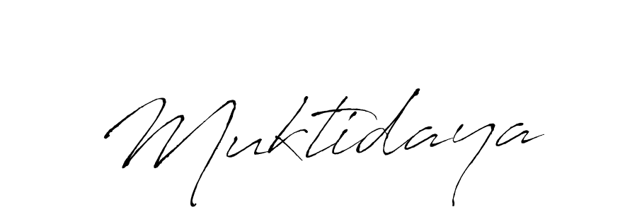 Also You can easily find your signature by using the search form. We will create Muktidaya name handwritten signature images for you free of cost using Antro_Vectra sign style. Muktidaya signature style 6 images and pictures png