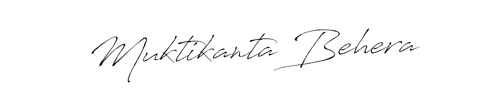 How to make Muktikanta Behera name signature. Use Antro_Vectra style for creating short signs online. This is the latest handwritten sign. Muktikanta Behera signature style 6 images and pictures png