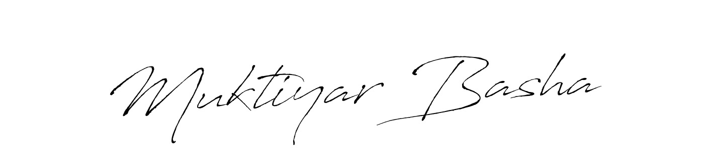 Create a beautiful signature design for name Muktiyar Basha. With this signature (Antro_Vectra) fonts, you can make a handwritten signature for free. Muktiyar Basha signature style 6 images and pictures png