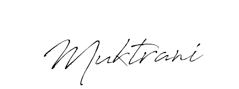 Antro_Vectra is a professional signature style that is perfect for those who want to add a touch of class to their signature. It is also a great choice for those who want to make their signature more unique. Get Muktrani name to fancy signature for free. Muktrani signature style 6 images and pictures png