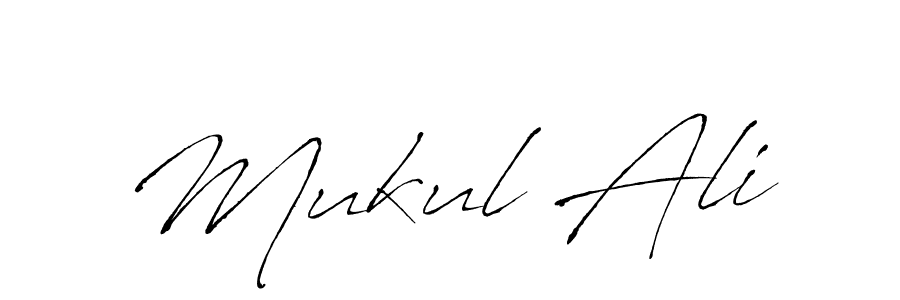 Mukul Ali stylish signature style. Best Handwritten Sign (Antro_Vectra) for my name. Handwritten Signature Collection Ideas for my name Mukul Ali. Mukul Ali signature style 6 images and pictures png