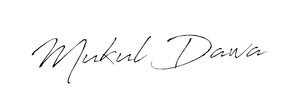 How to make Mukul Dawa name signature. Use Antro_Vectra style for creating short signs online. This is the latest handwritten sign. Mukul Dawa signature style 6 images and pictures png