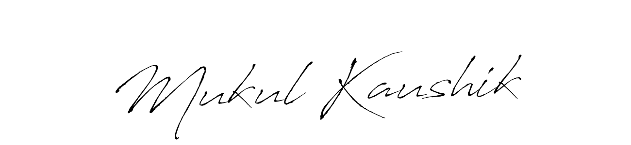 You should practise on your own different ways (Antro_Vectra) to write your name (Mukul Kaushik) in signature. don't let someone else do it for you. Mukul Kaushik signature style 6 images and pictures png