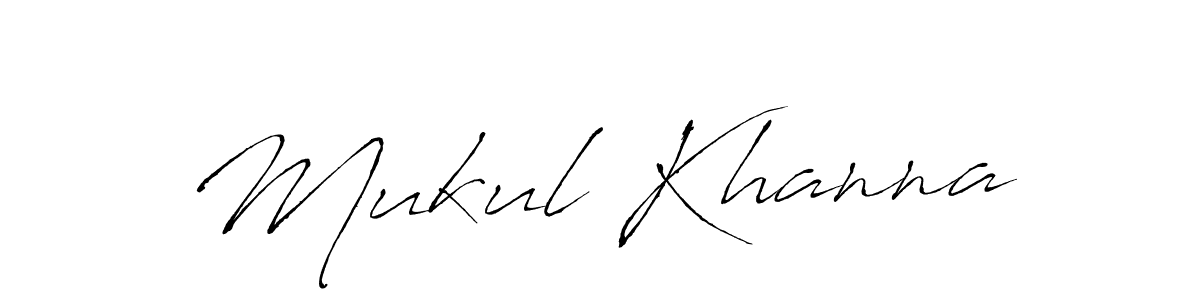 How to make Mukul Khanna name signature. Use Antro_Vectra style for creating short signs online. This is the latest handwritten sign. Mukul Khanna signature style 6 images and pictures png