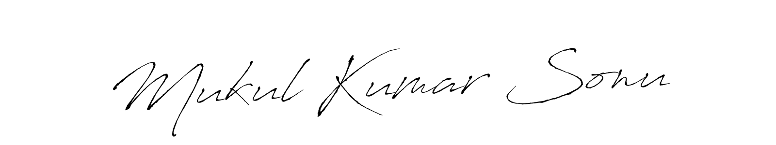 Create a beautiful signature design for name Mukul Kumar Sonu. With this signature (Antro_Vectra) fonts, you can make a handwritten signature for free. Mukul Kumar Sonu signature style 6 images and pictures png