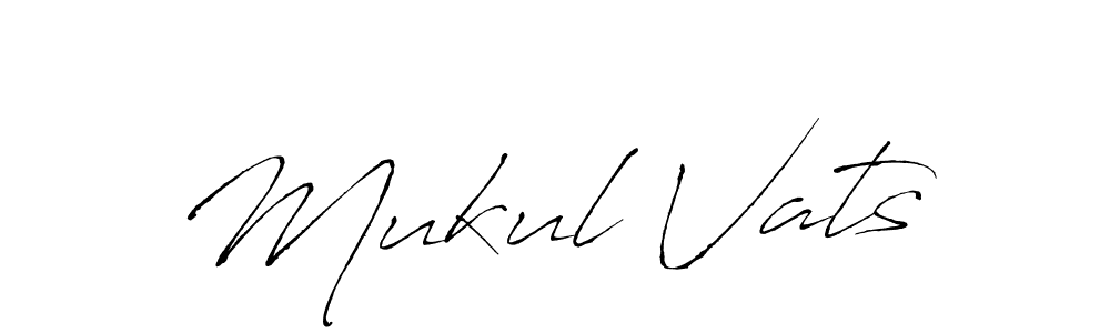 Create a beautiful signature design for name Mukul Vats. With this signature (Antro_Vectra) fonts, you can make a handwritten signature for free. Mukul Vats signature style 6 images and pictures png