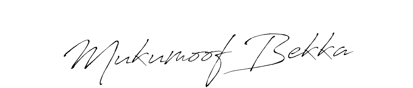 Design your own signature with our free online signature maker. With this signature software, you can create a handwritten (Antro_Vectra) signature for name Mukumoof Bekka. Mukumoof Bekka signature style 6 images and pictures png