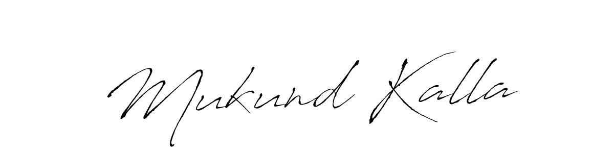 Antro_Vectra is a professional signature style that is perfect for those who want to add a touch of class to their signature. It is also a great choice for those who want to make their signature more unique. Get Mukund Kalla name to fancy signature for free. Mukund Kalla signature style 6 images and pictures png