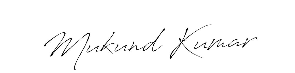 Create a beautiful signature design for name Mukund Kumar. With this signature (Antro_Vectra) fonts, you can make a handwritten signature for free. Mukund Kumar signature style 6 images and pictures png