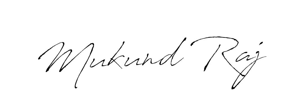 Make a beautiful signature design for name Mukund Raj. With this signature (Antro_Vectra) style, you can create a handwritten signature for free. Mukund Raj signature style 6 images and pictures png