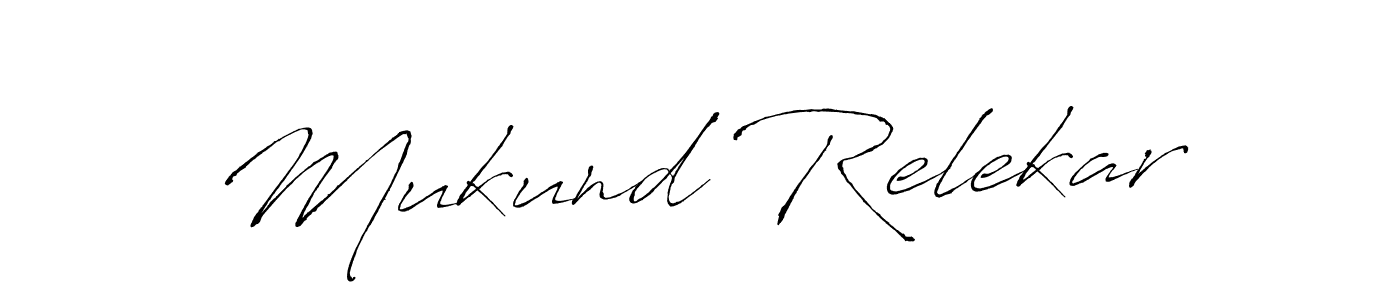 Similarly Antro_Vectra is the best handwritten signature design. Signature creator online .You can use it as an online autograph creator for name Mukund Relekar. Mukund Relekar signature style 6 images and pictures png