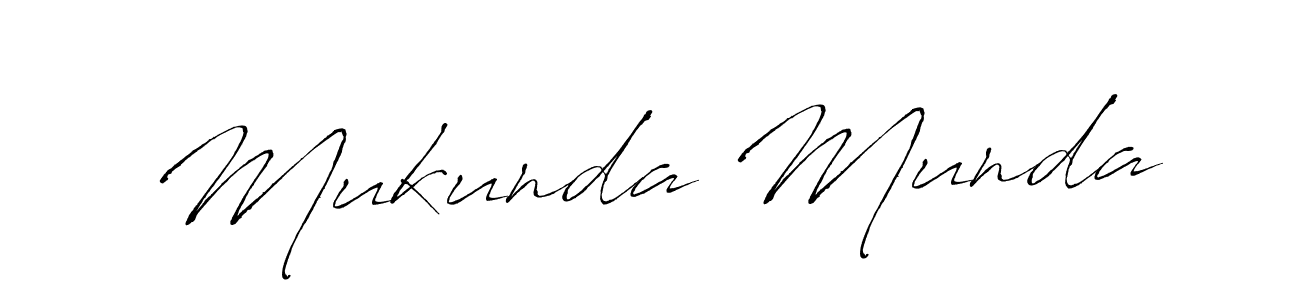 Make a beautiful signature design for name Mukunda Munda. With this signature (Antro_Vectra) style, you can create a handwritten signature for free. Mukunda Munda signature style 6 images and pictures png