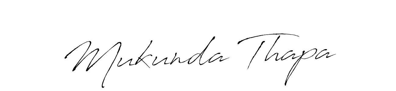 Mukunda Thapa stylish signature style. Best Handwritten Sign (Antro_Vectra) for my name. Handwritten Signature Collection Ideas for my name Mukunda Thapa. Mukunda Thapa signature style 6 images and pictures png