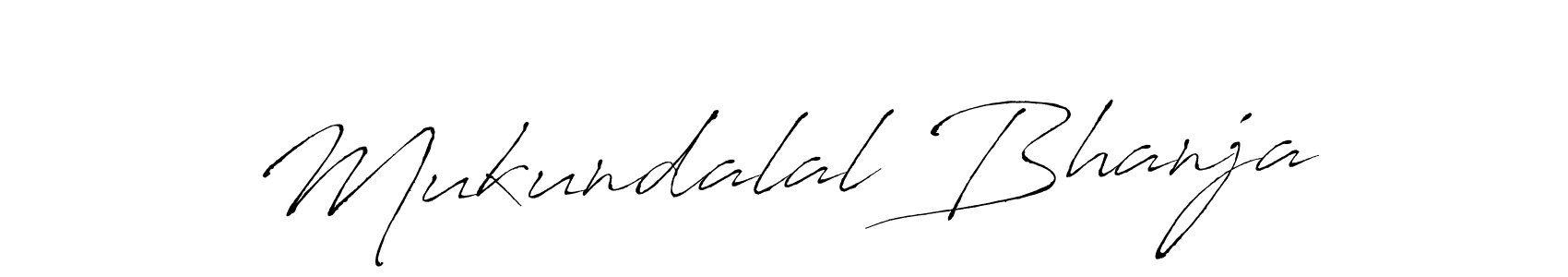 How to make Mukundalal Bhanja name signature. Use Antro_Vectra style for creating short signs online. This is the latest handwritten sign. Mukundalal Bhanja signature style 6 images and pictures png