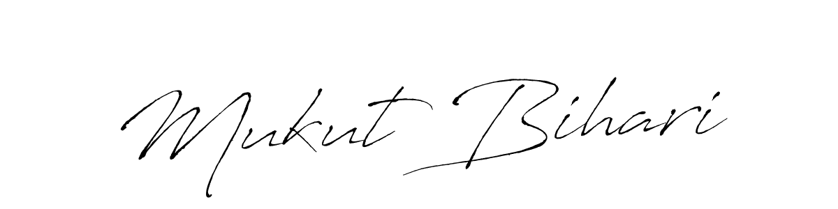 Create a beautiful signature design for name Mukut Bihari. With this signature (Antro_Vectra) fonts, you can make a handwritten signature for free. Mukut Bihari signature style 6 images and pictures png