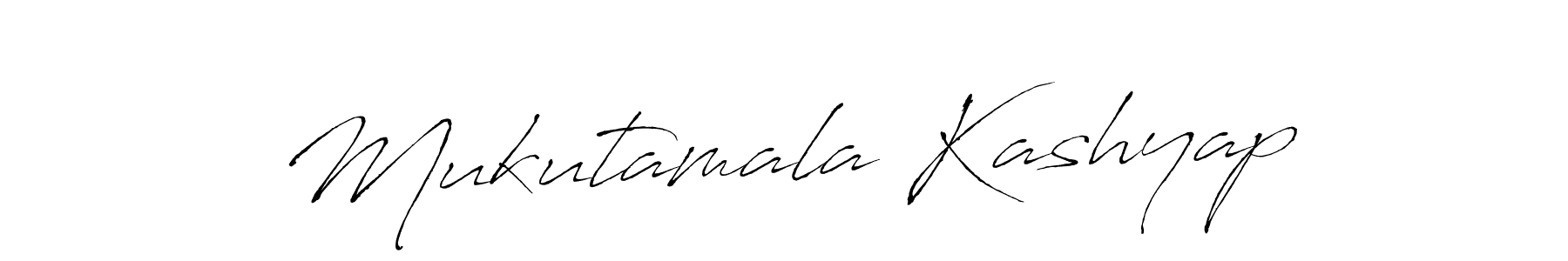 Create a beautiful signature design for name Mukutamala Kashyap. With this signature (Antro_Vectra) fonts, you can make a handwritten signature for free. Mukutamala Kashyap signature style 6 images and pictures png