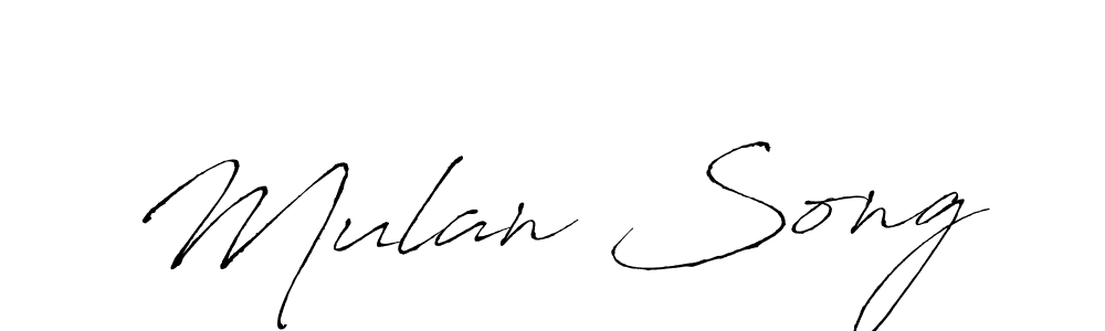 Make a beautiful signature design for name Mulan Song. Use this online signature maker to create a handwritten signature for free. Mulan Song signature style 6 images and pictures png