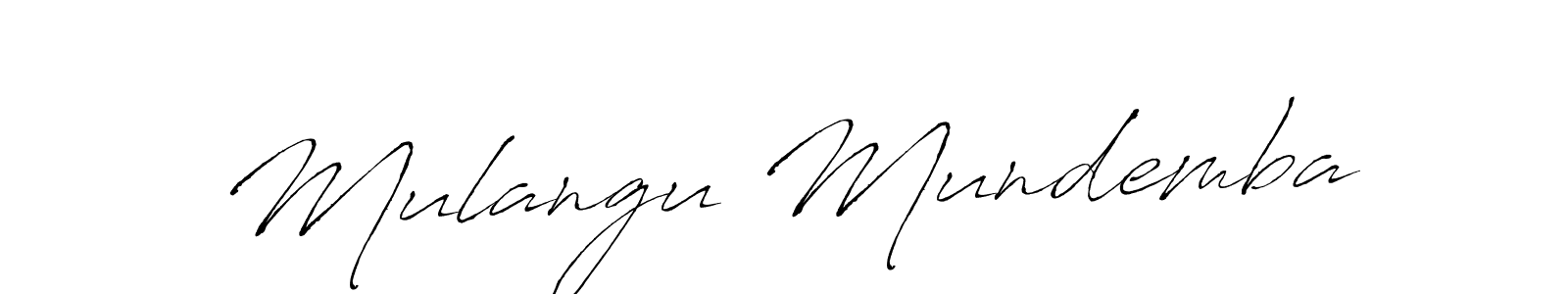 Make a beautiful signature design for name Mulangu Mundemba. With this signature (Antro_Vectra) style, you can create a handwritten signature for free. Mulangu Mundemba signature style 6 images and pictures png