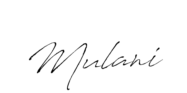 Mulani stylish signature style. Best Handwritten Sign (Antro_Vectra) for my name. Handwritten Signature Collection Ideas for my name Mulani. Mulani signature style 6 images and pictures png