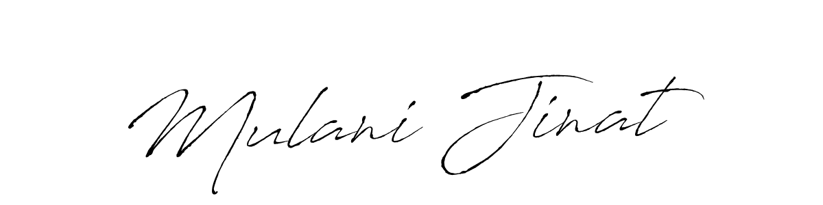 Mulani Jinat stylish signature style. Best Handwritten Sign (Antro_Vectra) for my name. Handwritten Signature Collection Ideas for my name Mulani Jinat. Mulani Jinat signature style 6 images and pictures png