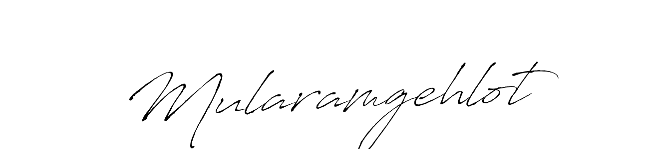Design your own signature with our free online signature maker. With this signature software, you can create a handwritten (Antro_Vectra) signature for name Mularamgehlot. Mularamgehlot signature style 6 images and pictures png