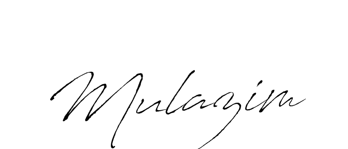 Mulazim stylish signature style. Best Handwritten Sign (Antro_Vectra) for my name. Handwritten Signature Collection Ideas for my name Mulazim. Mulazim signature style 6 images and pictures png