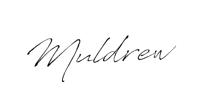 Use a signature maker to create a handwritten signature online. With this signature software, you can design (Antro_Vectra) your own signature for name Muldrew. Muldrew signature style 6 images and pictures png