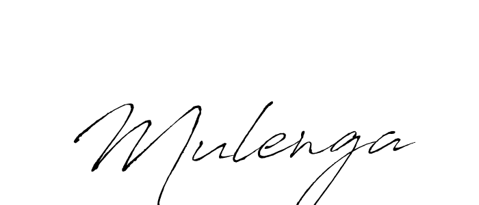 How to make Mulenga signature? Antro_Vectra is a professional autograph style. Create handwritten signature for Mulenga name. Mulenga signature style 6 images and pictures png